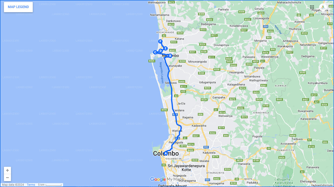 Excursão pela cidade de Negombo saindo de Colombo