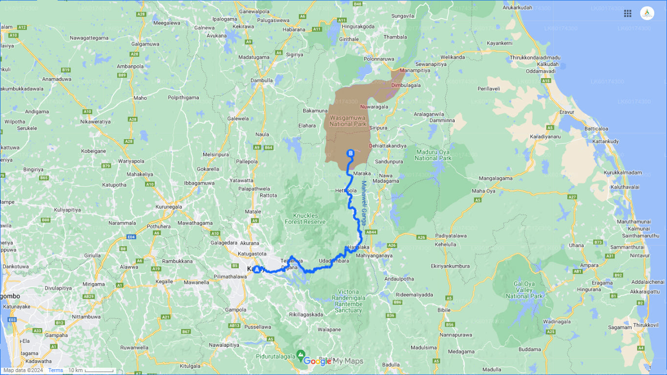 رحلة سفاري في منتزه واسغاموا الوطني من كاندي