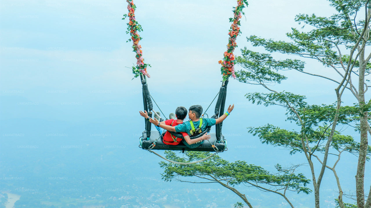 Swing at Ambuluwawa with Panoramic Kandy Views