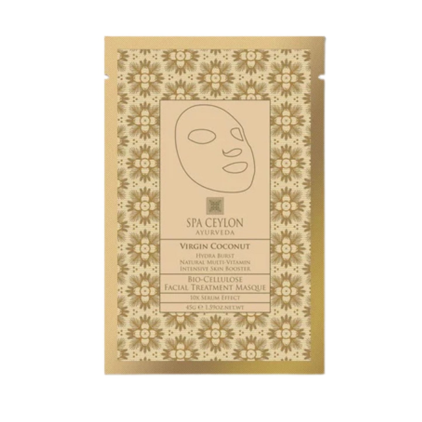 Spa Ceylon Virgin Coconut Bio Cellulose Facial Treatment Masque (45g)