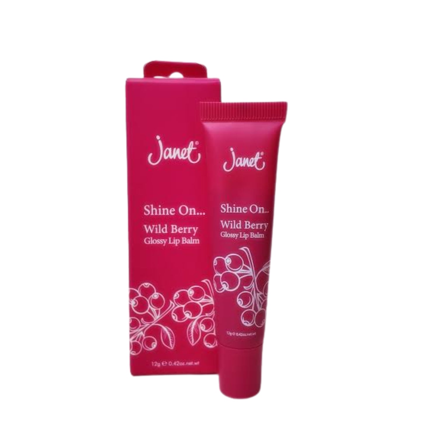 Janet Shine On Wild Berry Glossy Lip Balm (12g)