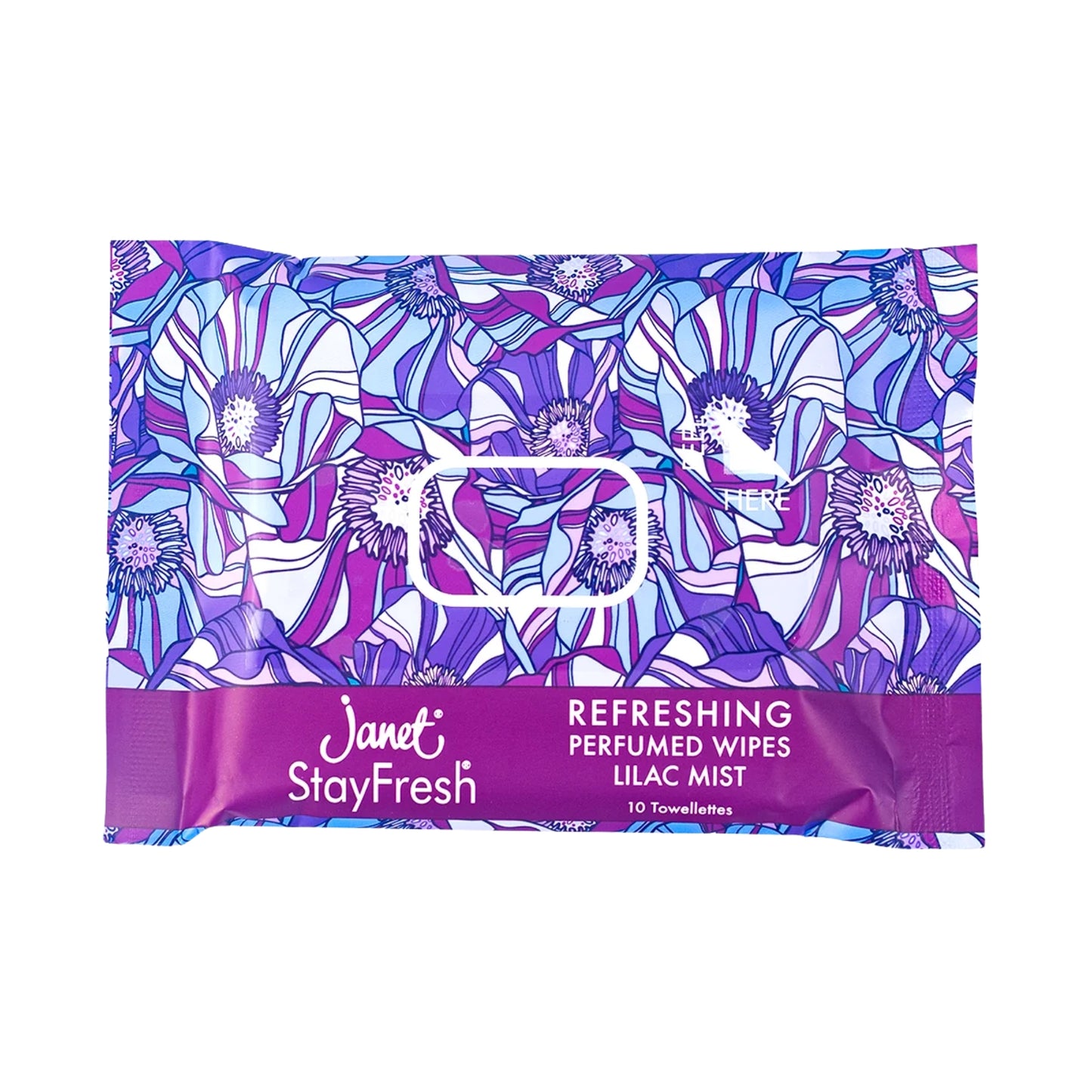 Janet Lilac Mist Refreshing Perfumed Wipes