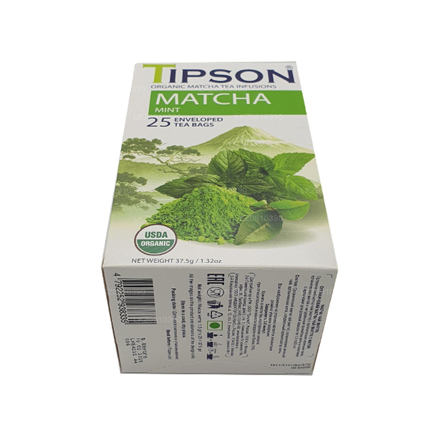 Tipson Organic Matcha Mint (37.5g) 25 Tea Bags