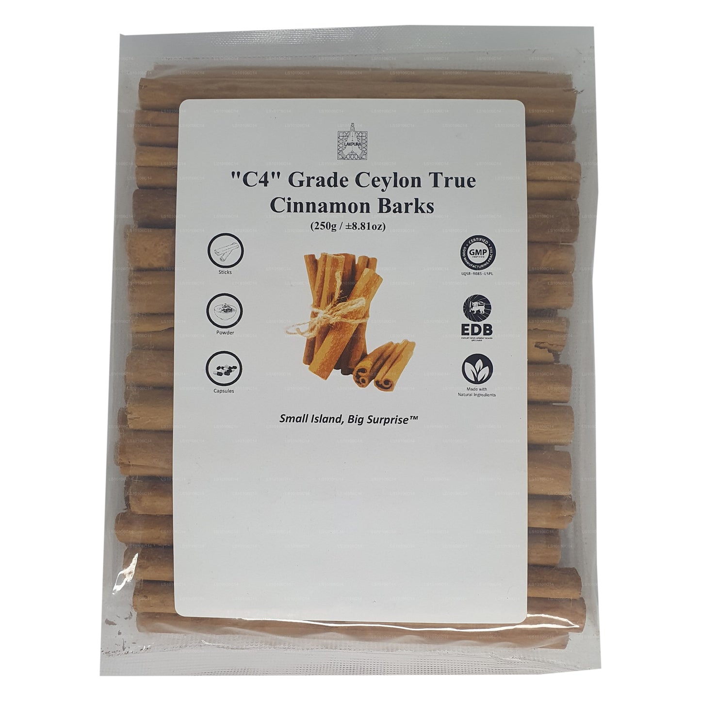 Lakpura ”C4" Grade Ceylon Sann Kanel Barks Pack