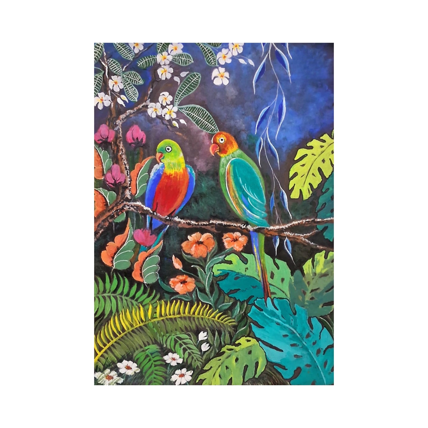 Lakpura® Fåglar i skogen Väggkonstverket