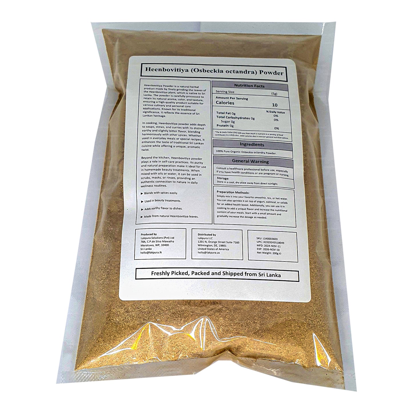Lakpura Heenbovitiya Powder