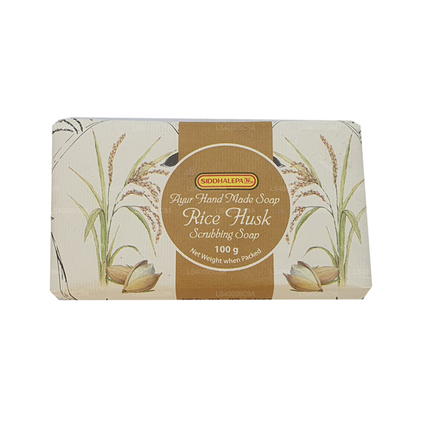 Siddhalepa Ayur Handmade Rice Husk Scrubbing Soap (100g)