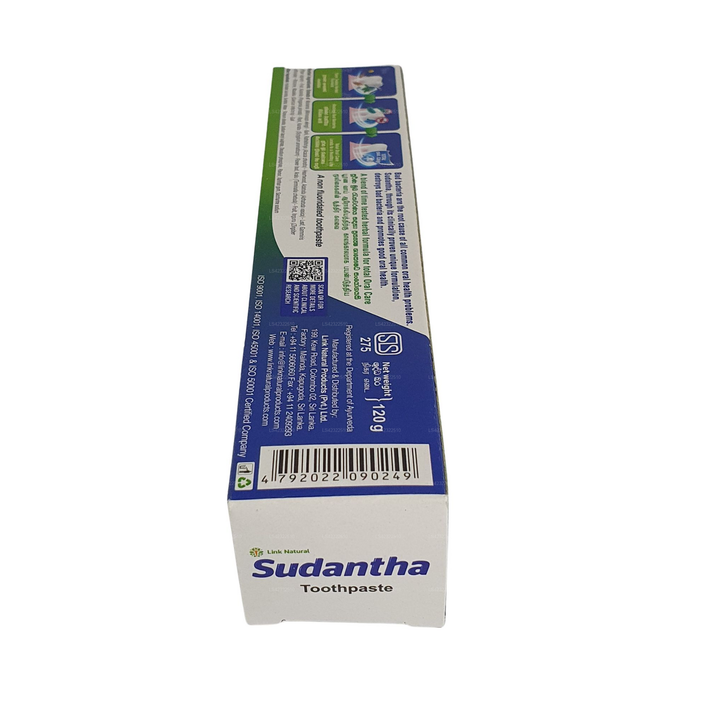 Pasta de dientes a base de hierbas Link Sudantha
