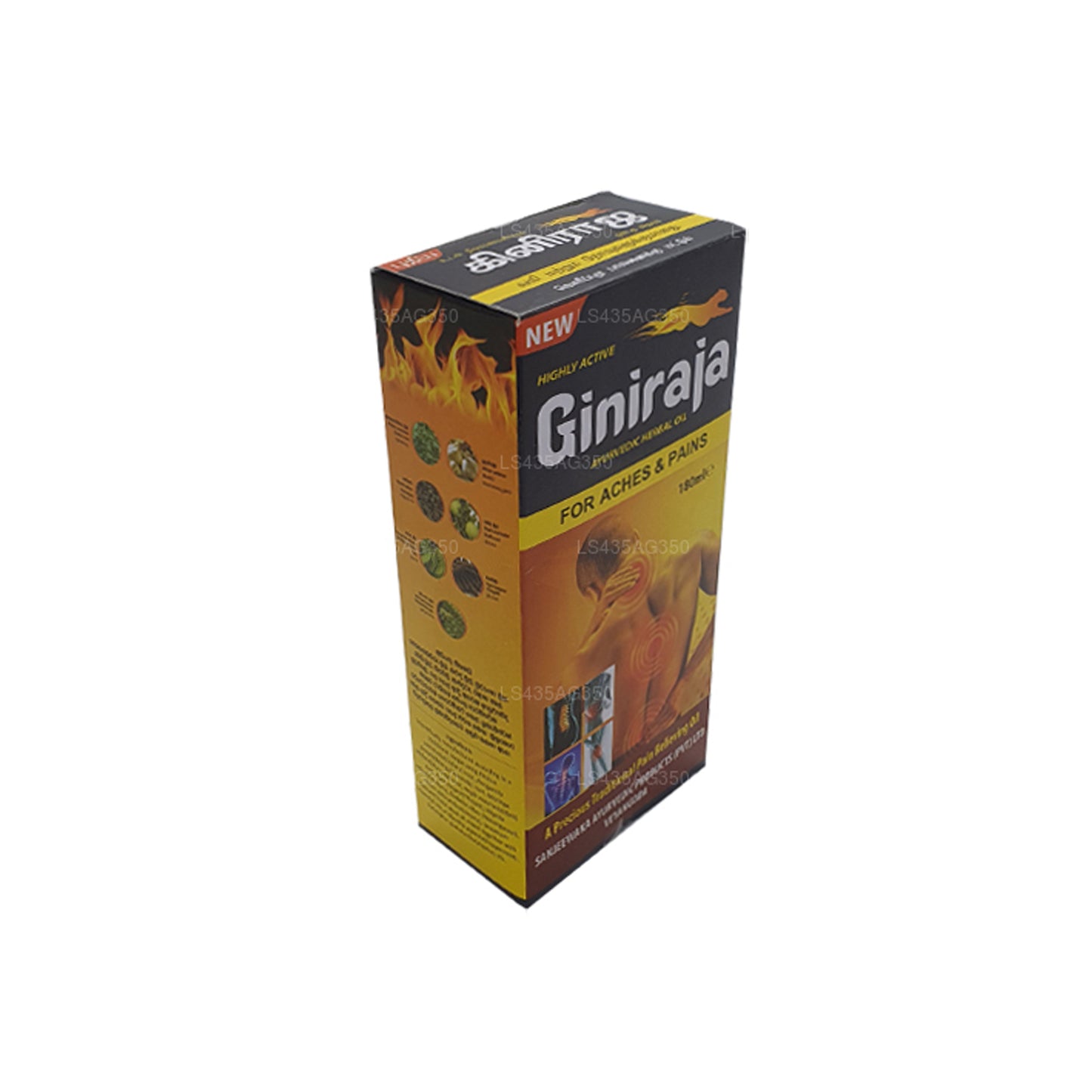 Bylinný olej pro zmírnění bolesti Chandanalepa Giniraja