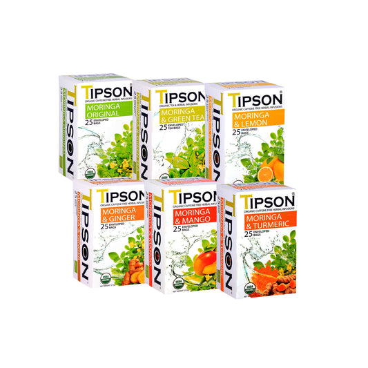 Tipson Tea Organic Moringa Bundle - 6 Pack (225g)
