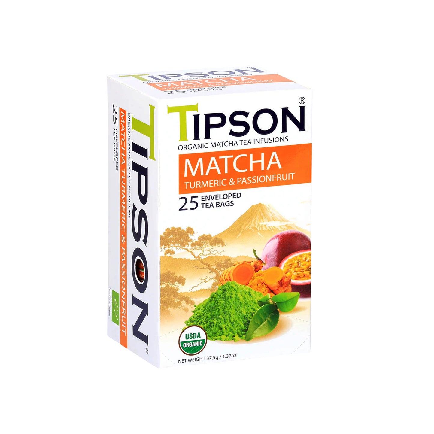ティプソンティー 有機抹茶ターメリック&パッションフルーツ (37.5g)