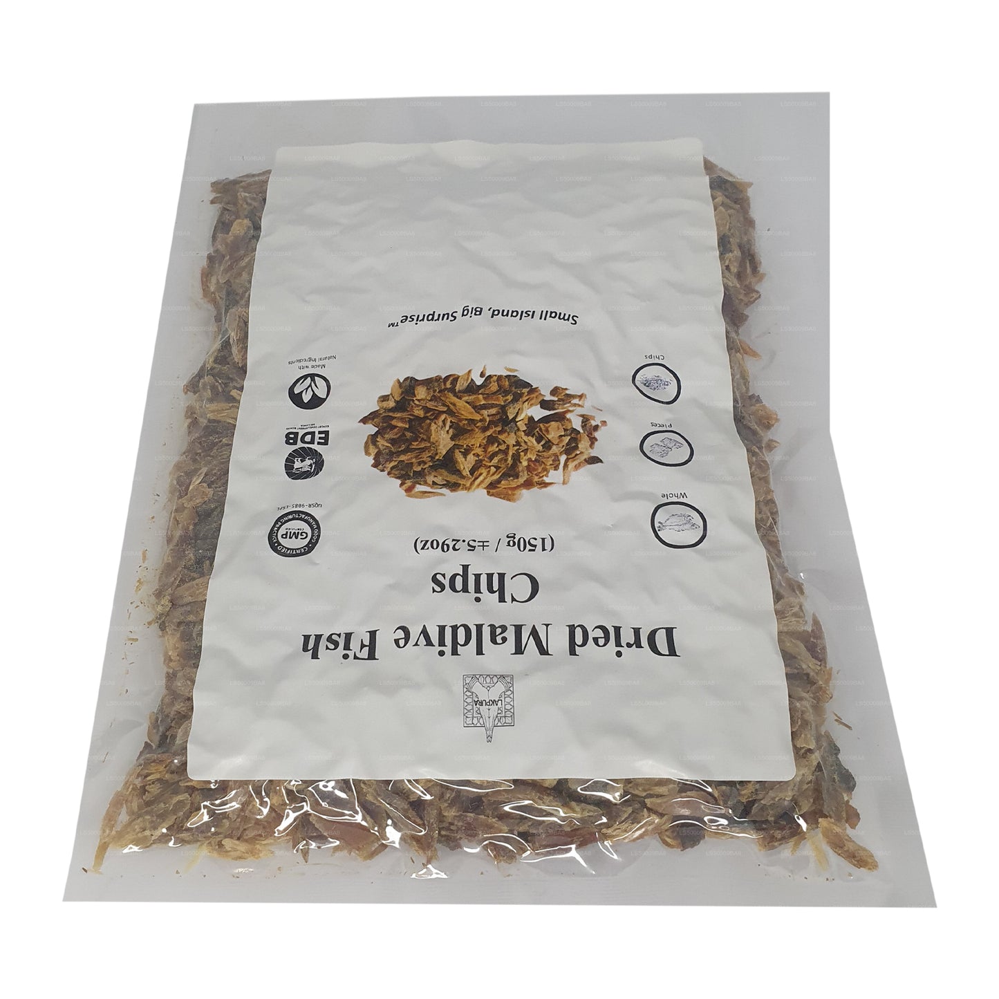 Lakpura Maldiverna Fish Chips (150 g) Förpackning