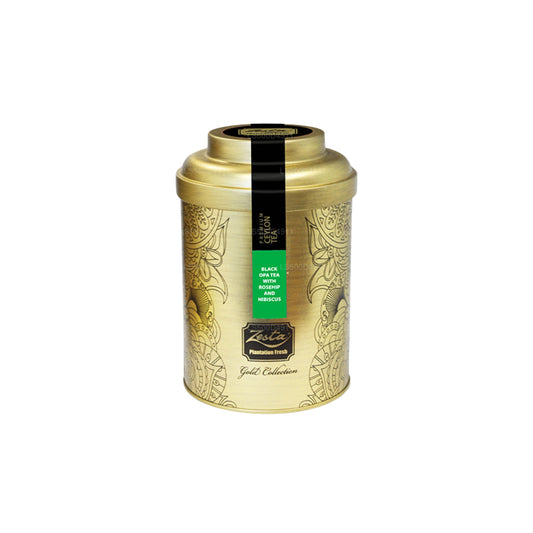 Zesta Golden Tin Collection – Hagebutten-Hibiskus mit schwarzem Tee (100 g)
