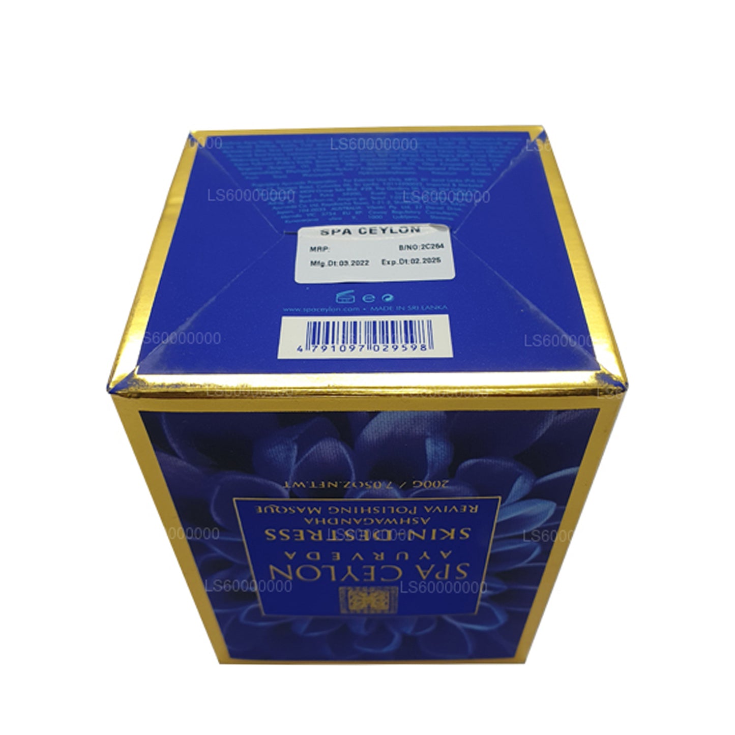 Полирующая маска для снятия стресса для кожи Spa Ceylon Ashwagandha Reviva (200 г)