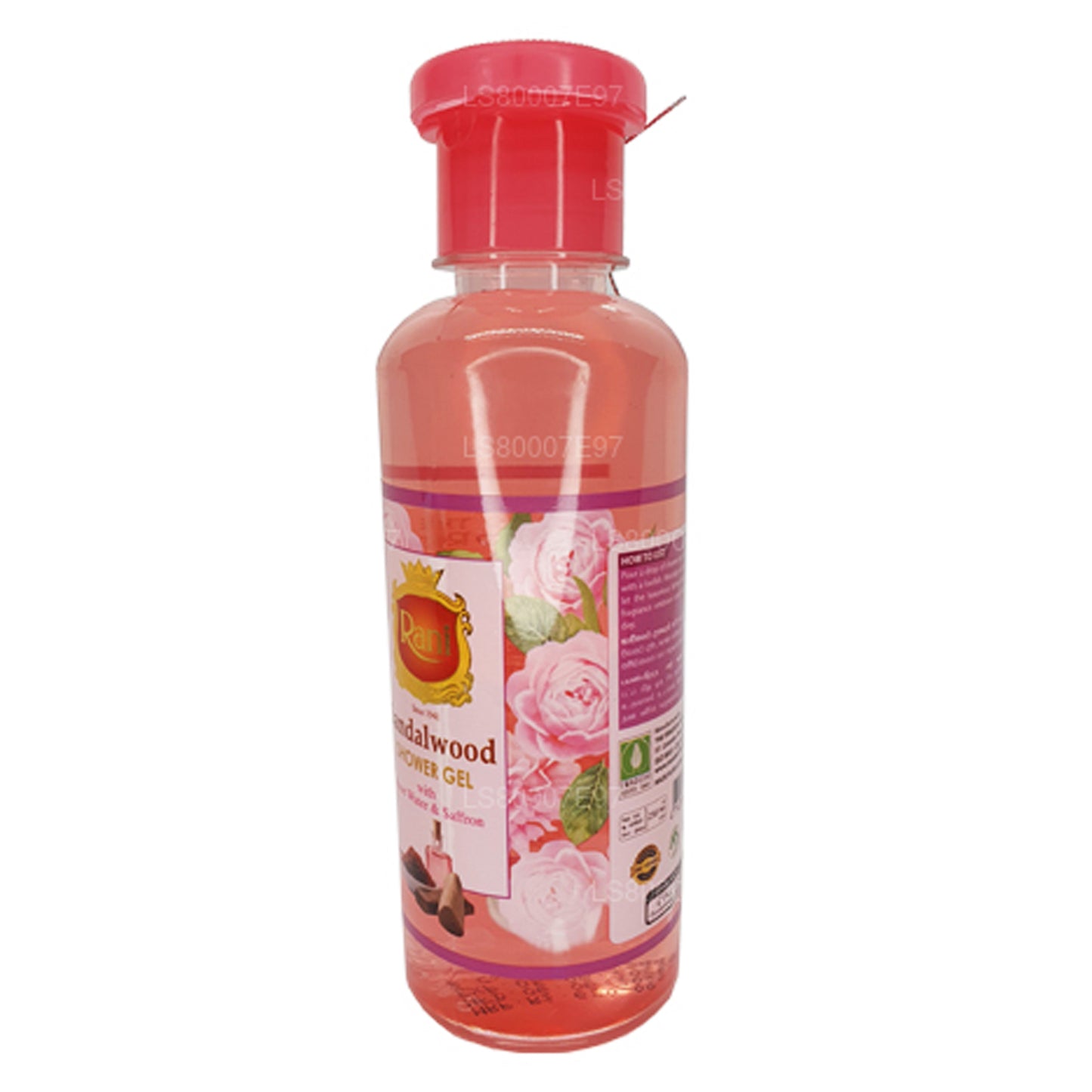 Swadeshi Rani Sandeltræ Badegel Rose vand og safran (250 ml)