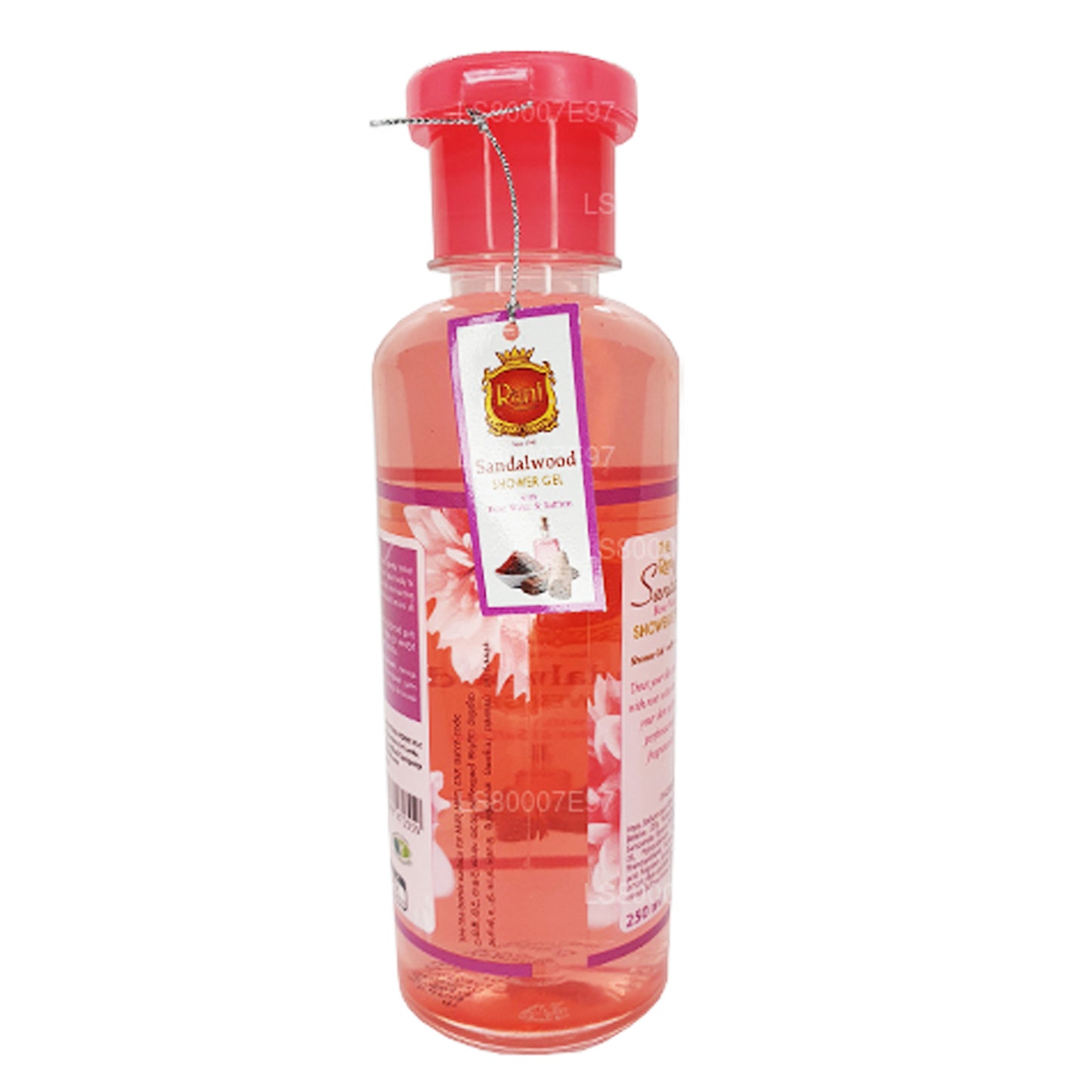 Swadeshi Rani Sandeltræ Badegel Rose vand og safran (250 ml)