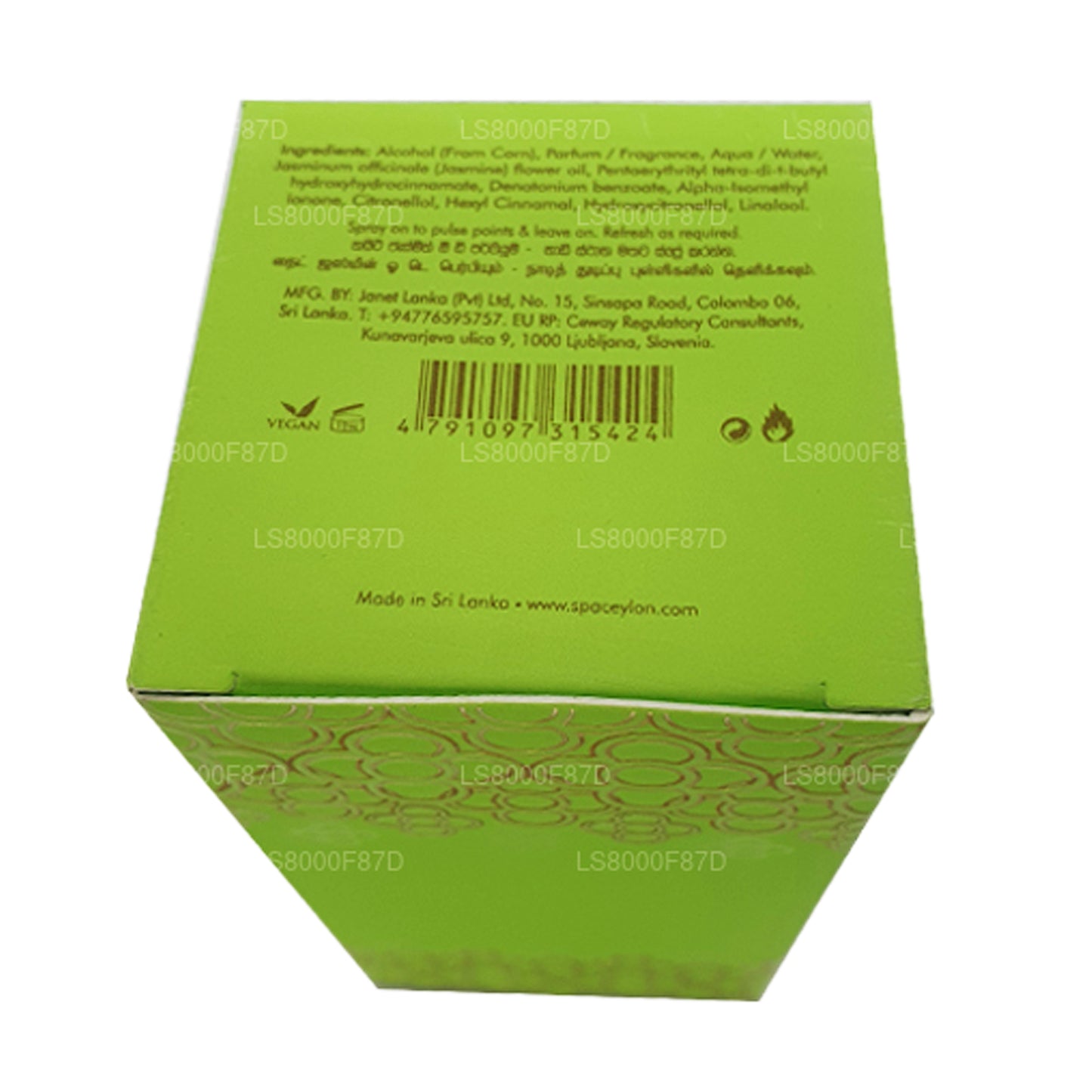 Spa Ceylon Night Jasmine Eau de Parfum, ätherisches Öl, gemischt, 50 ml