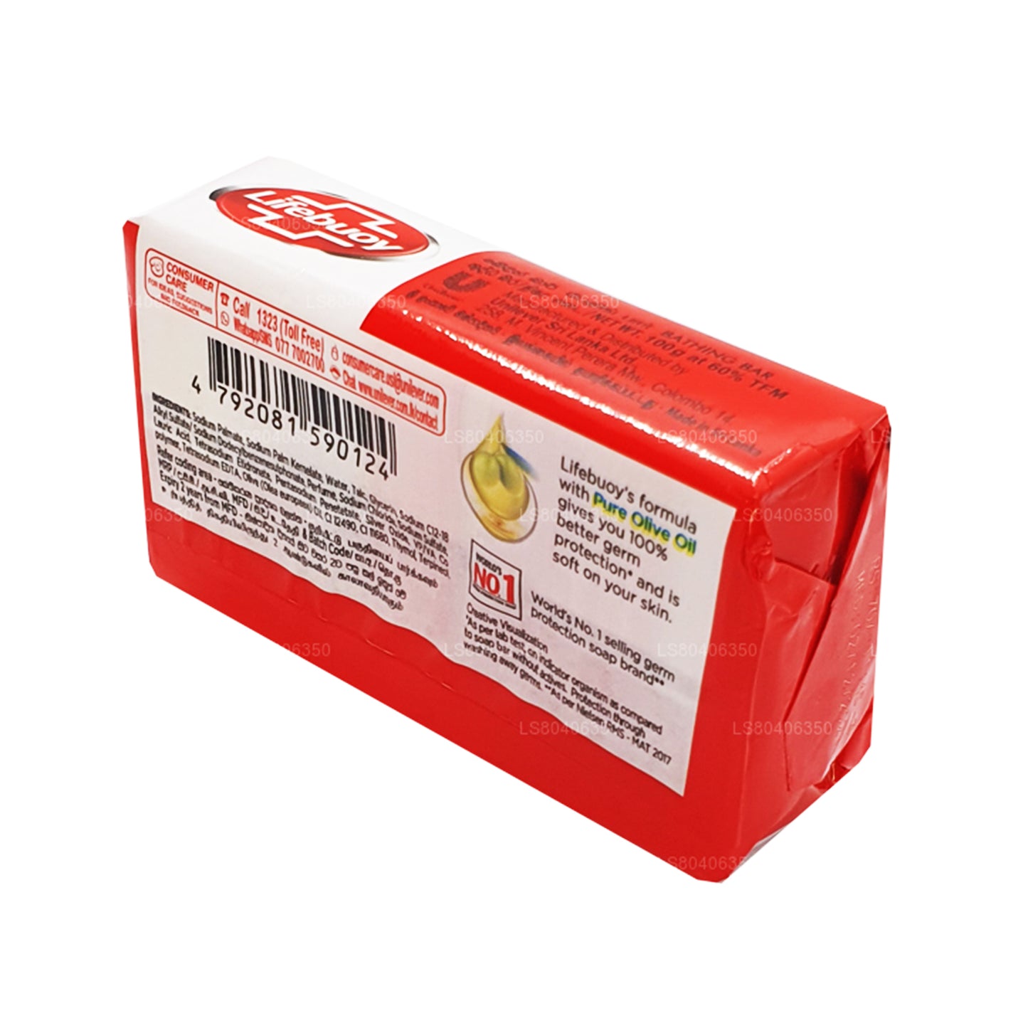 Lifebuoy Total 10 Med Ren Olivenolie Kropssæbe (100g)
