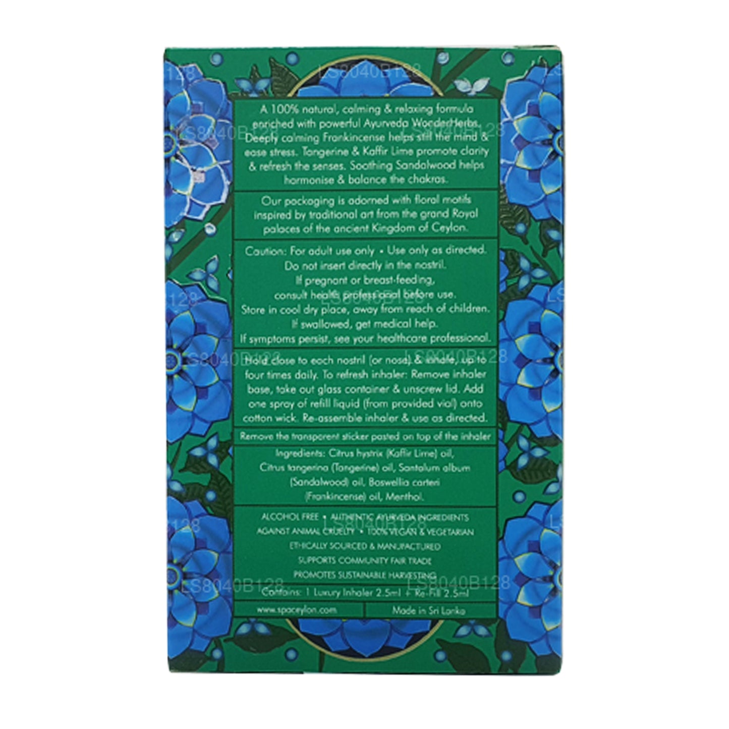Spa Ceylon De-Stress Soothing Inhaler (5ml)