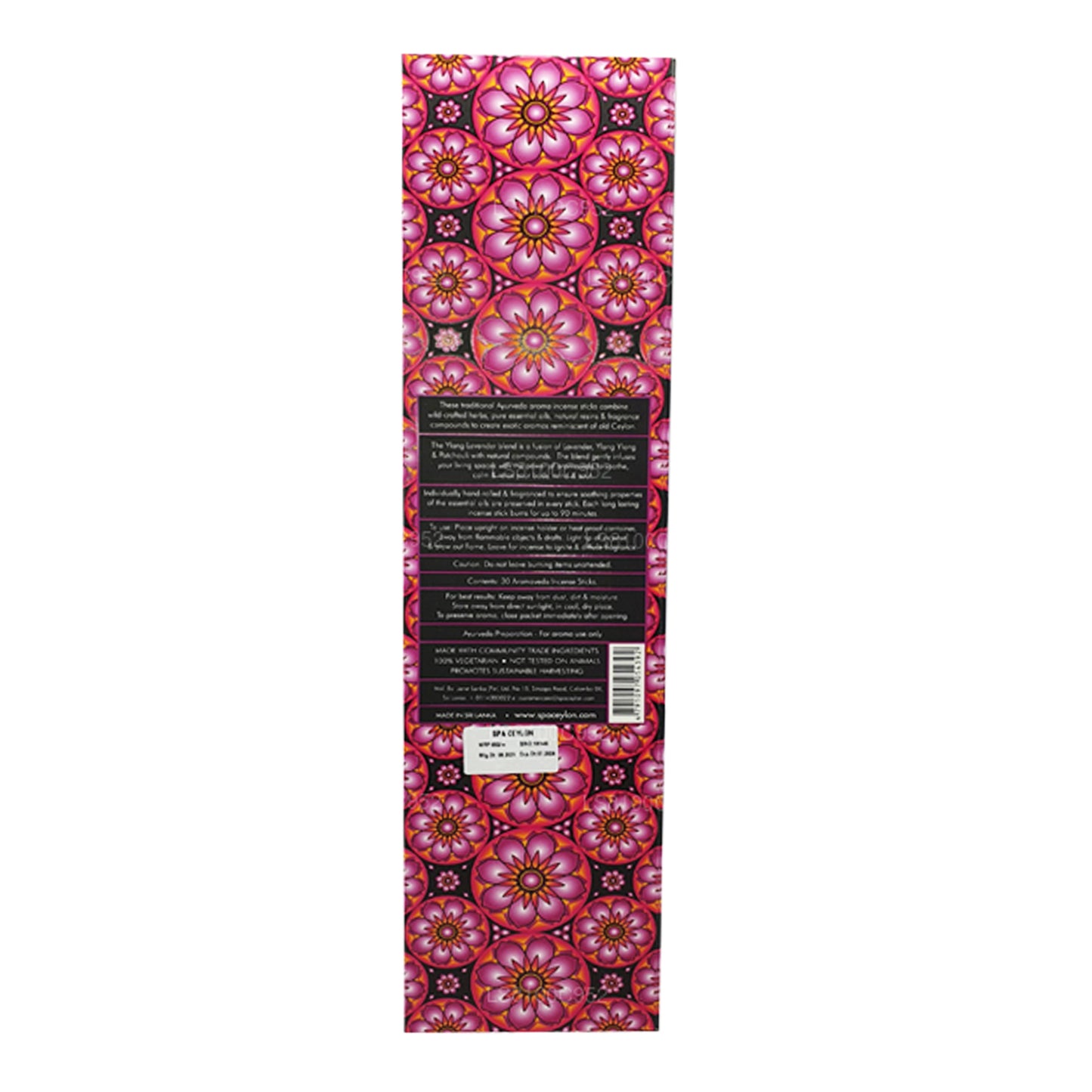 Spa Ceylon Ceylon Ylang Lavendel Aromaveda Røgelse 30 Pinde