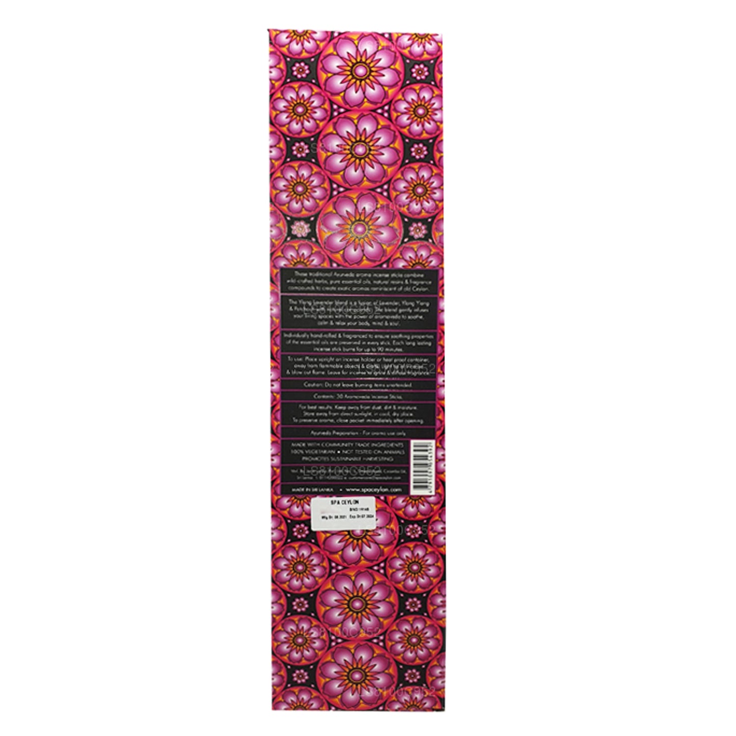 Spa Ceylon Ceylon Ylang Lavendel Aromaveda Røgelse 30 Pinde