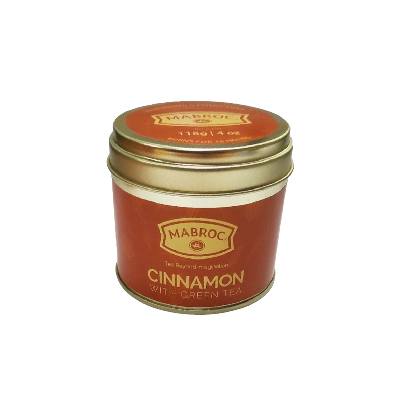 Vela Infusionada com Chá Mabroc, Canela e Chá Verde (118g)