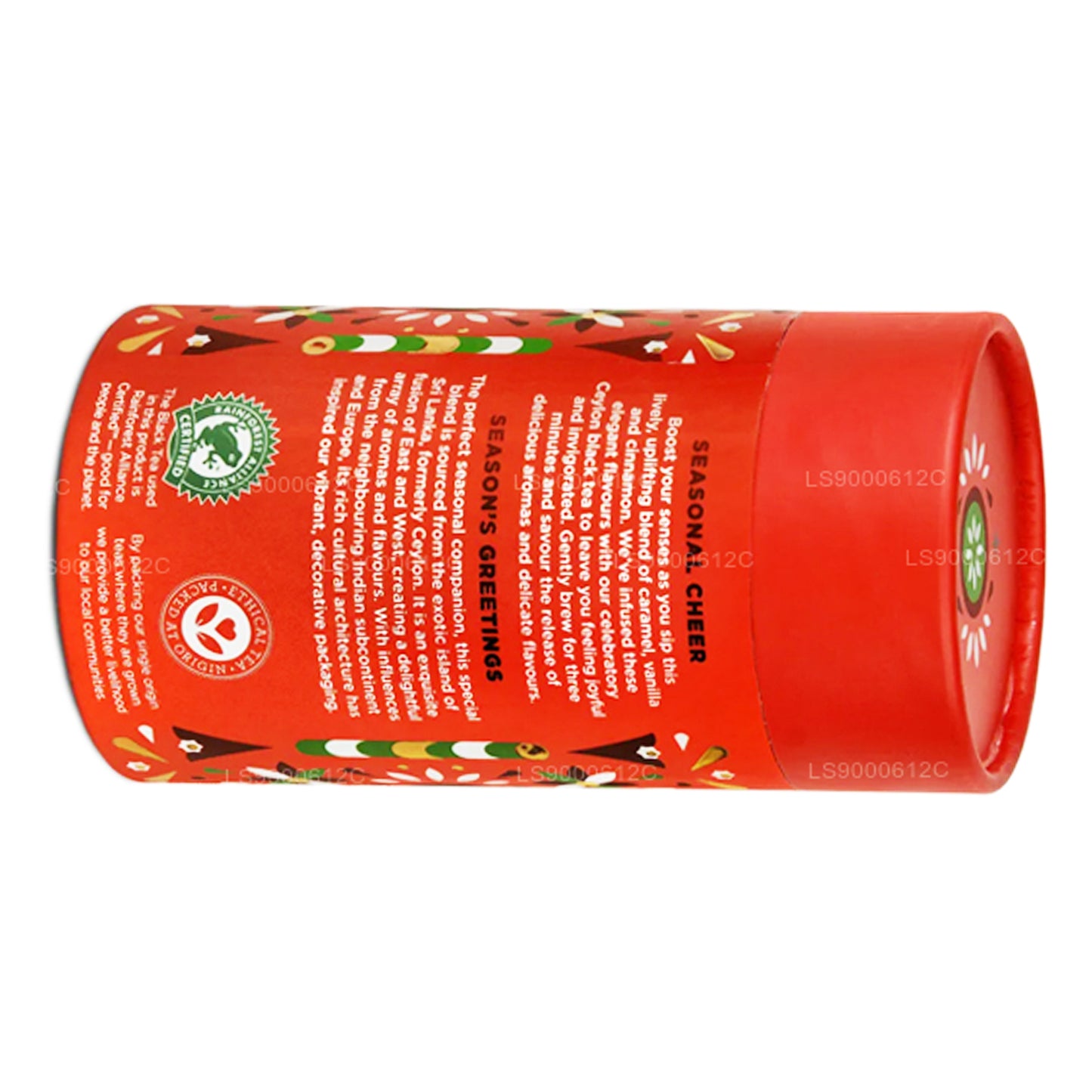 Jaf Tea Seasonal Cheer - Té negro con sabor a caramelo, vainilla y canela (50 g)