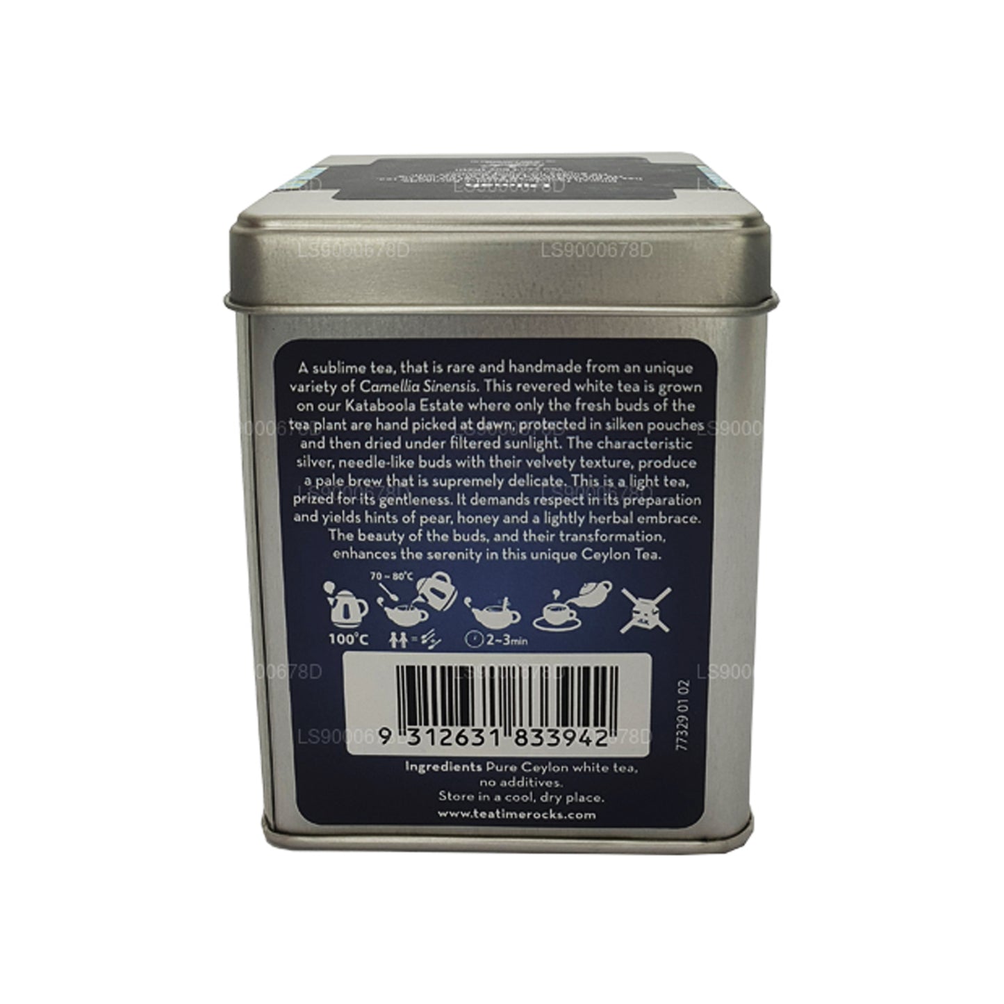Dilmah Ceylon Silver Tips Vitt te (40g) Caddy Löst te