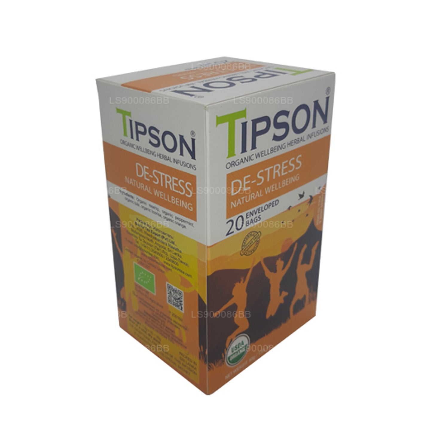Tipson De-Stress Natural Wellbeing (30g) 20 obalených čajových sáčků