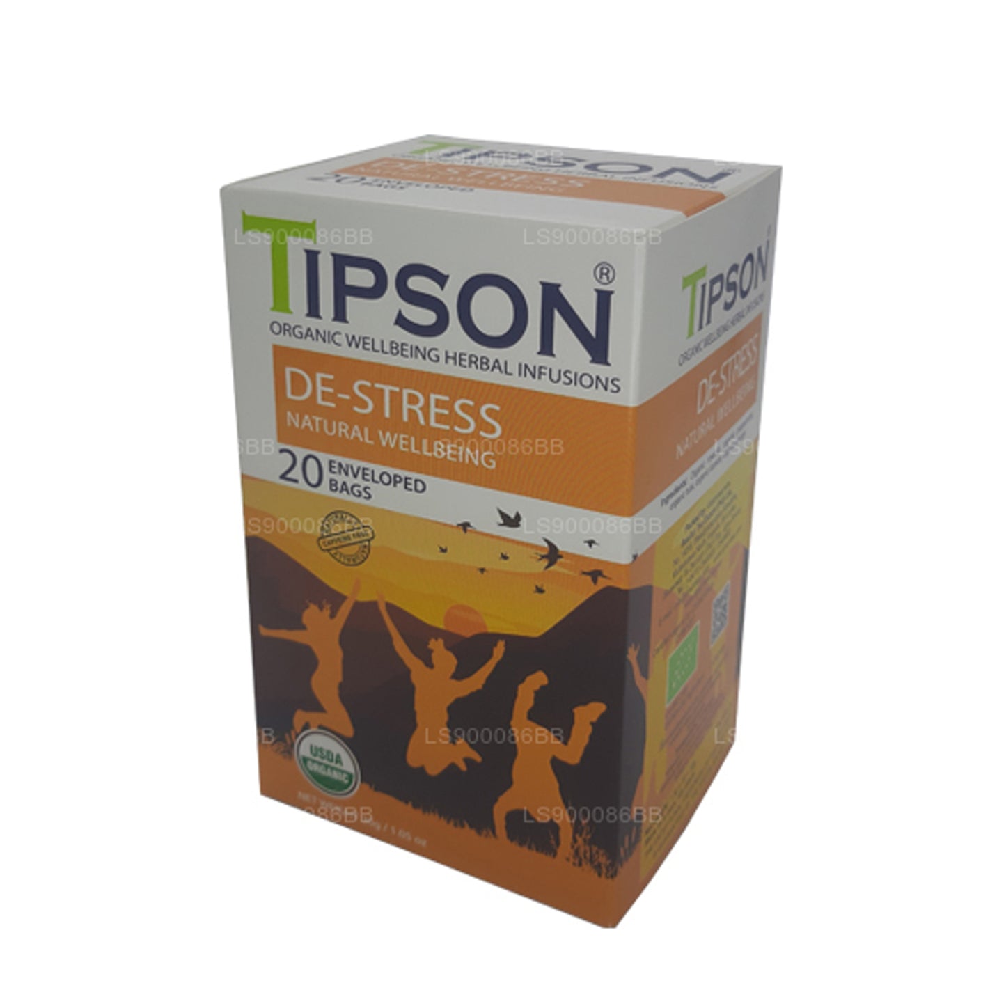 Tipson De-Stress Natural Wellbeing (30g) 20 obalených čajových sáčků
