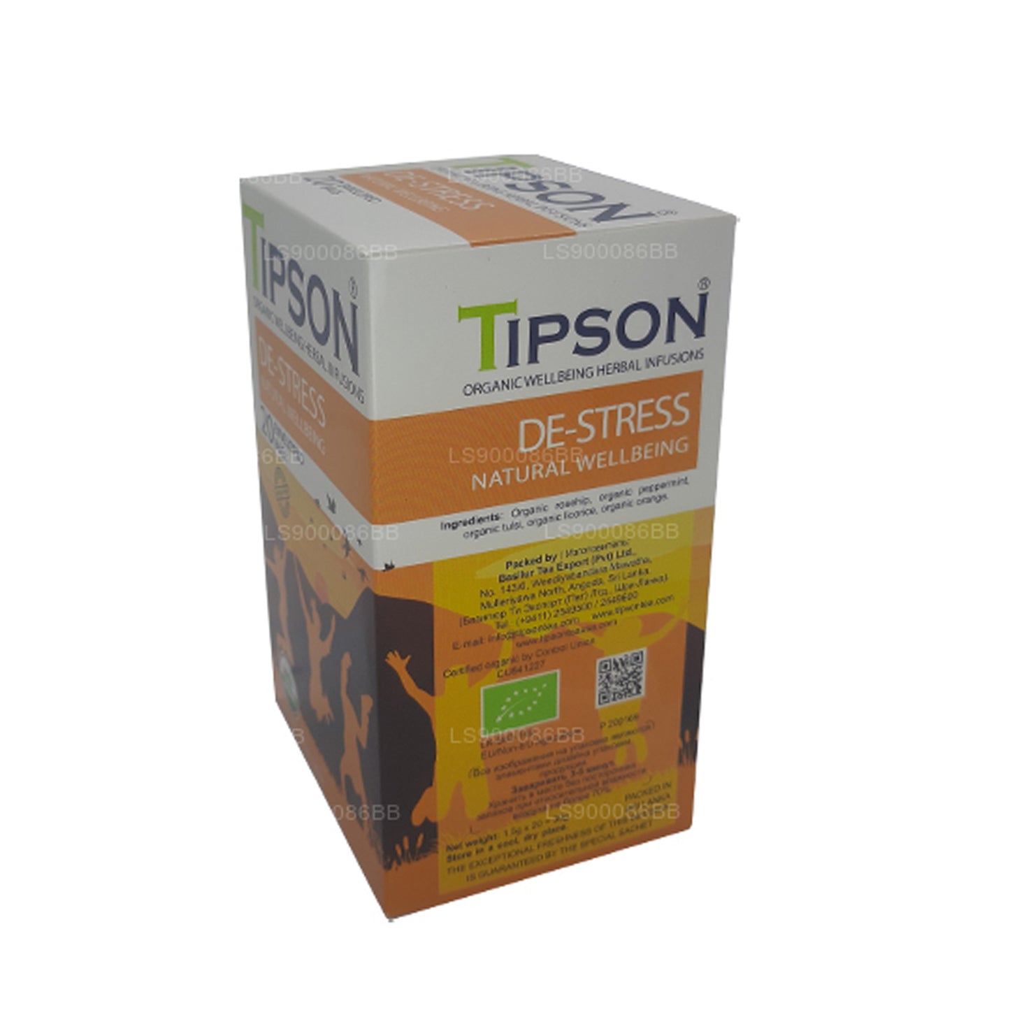 Tipson De-Stress Natural Wellbeing (30g) 20 obalených čajových sáčků