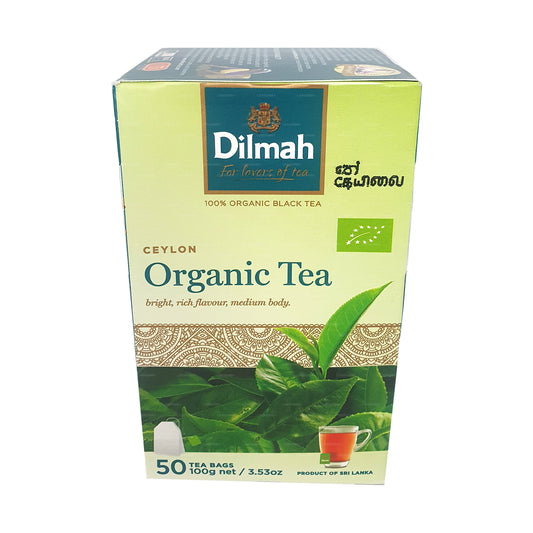 Dilmah biologische thee (100 g) 50 theezakjes