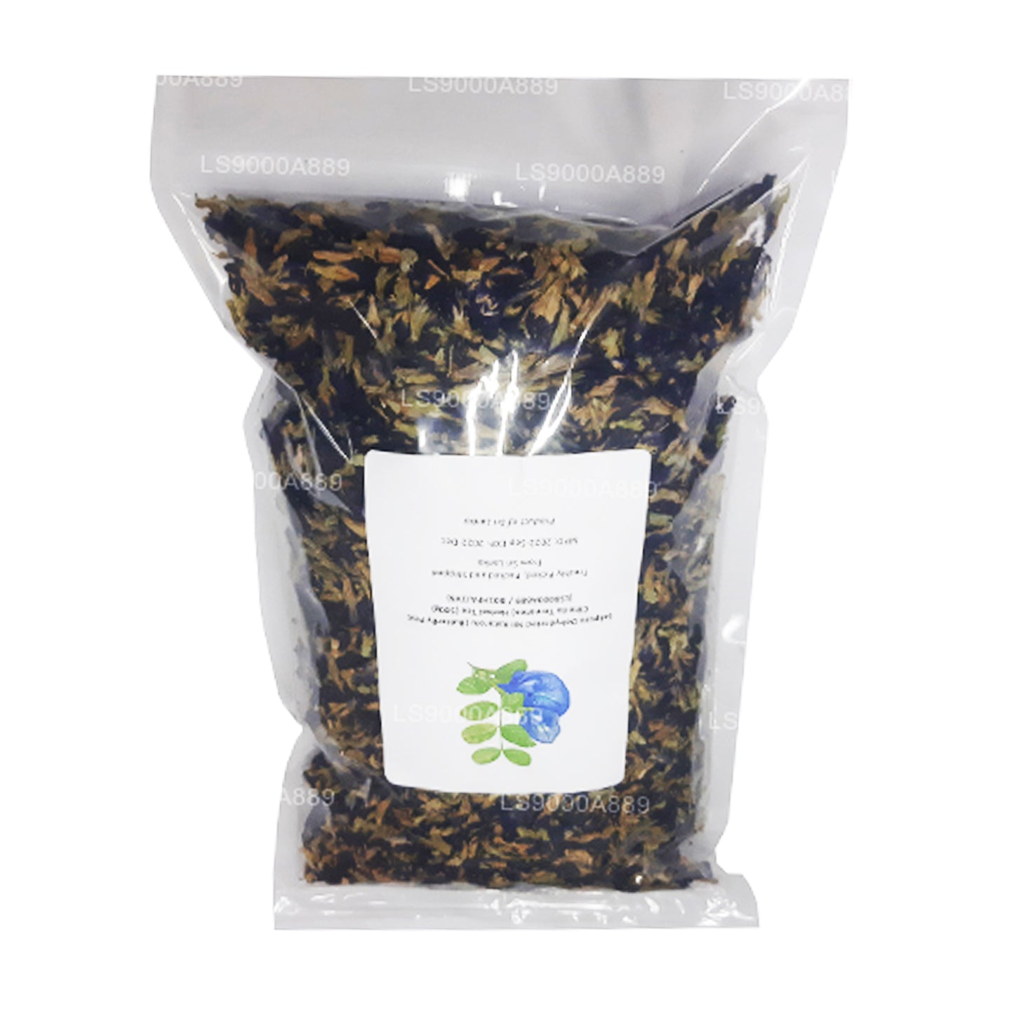 Lakpura uttorkad Nil Katarolu (Butterfly Pea; Clitoria Ternatea) Örtte (40g)