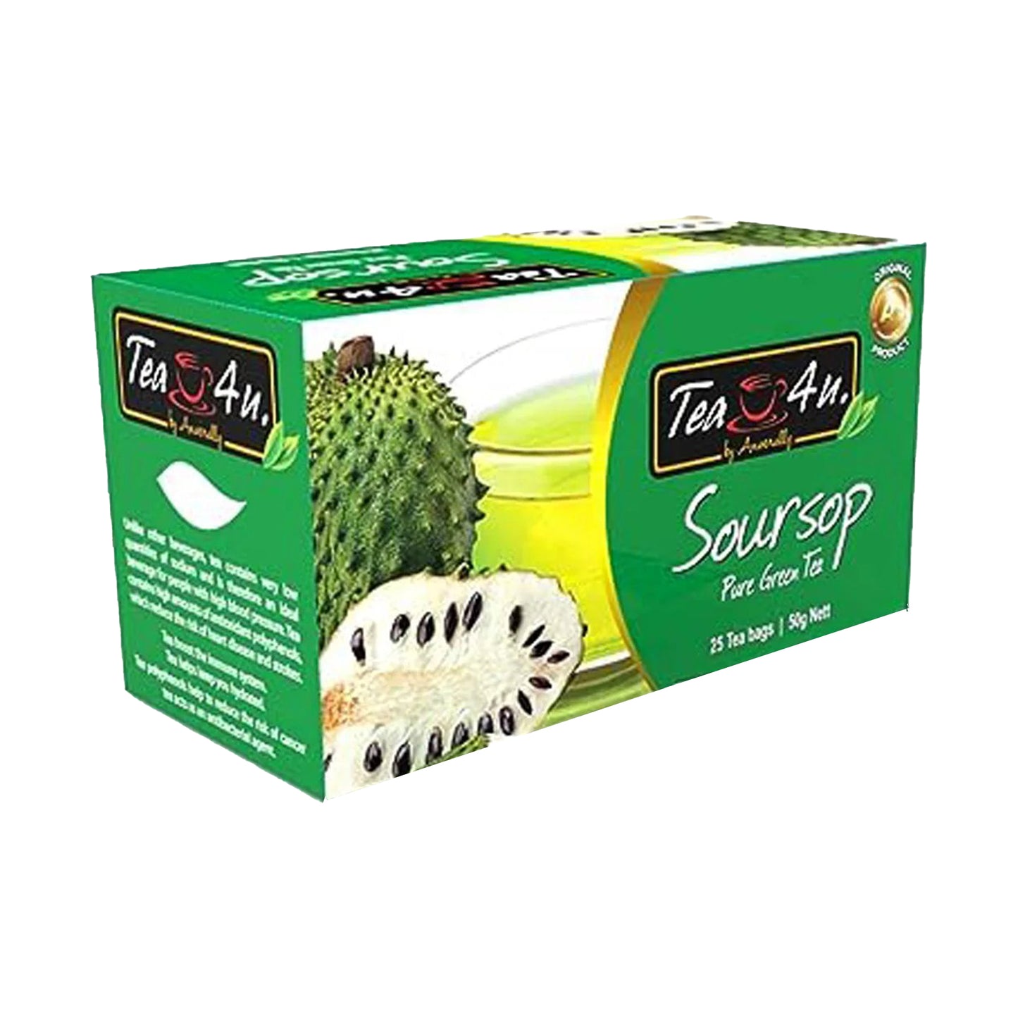 Tea4U Soursop ile Yeşil Çay (50g) 25 Çay Poşeti