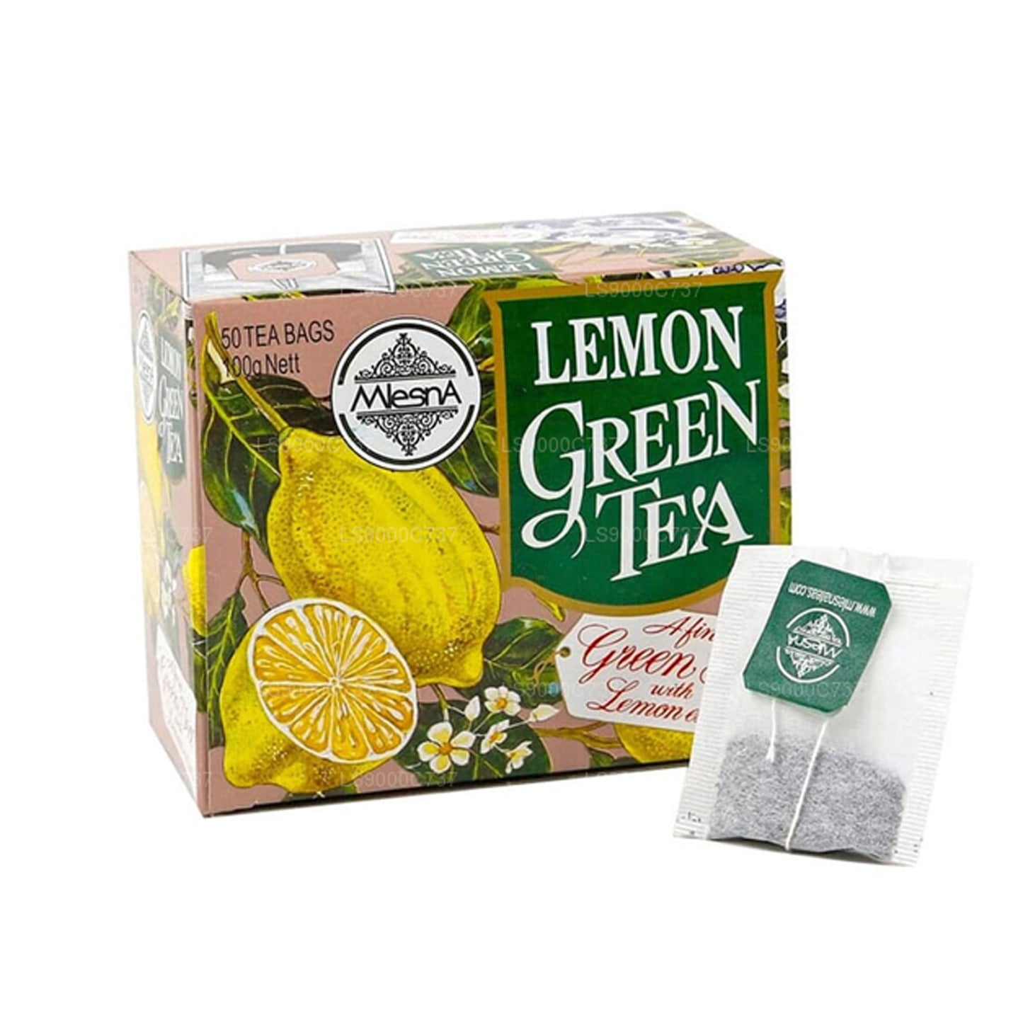 Mlesna Tea Citroen Groene Thee (100 g) 50 theezakjes