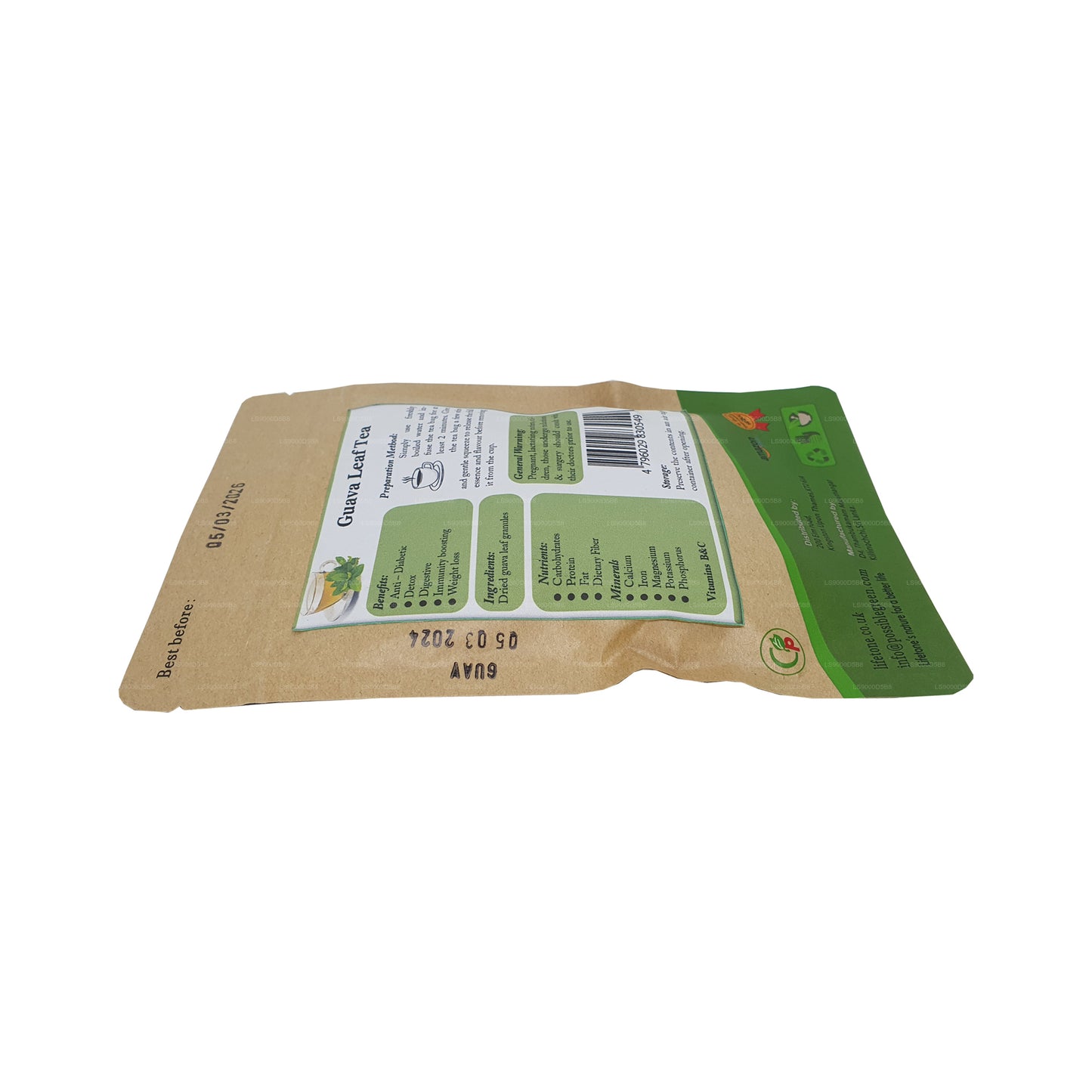 Thé aux feuilles de goyave Lifetone (30 g)