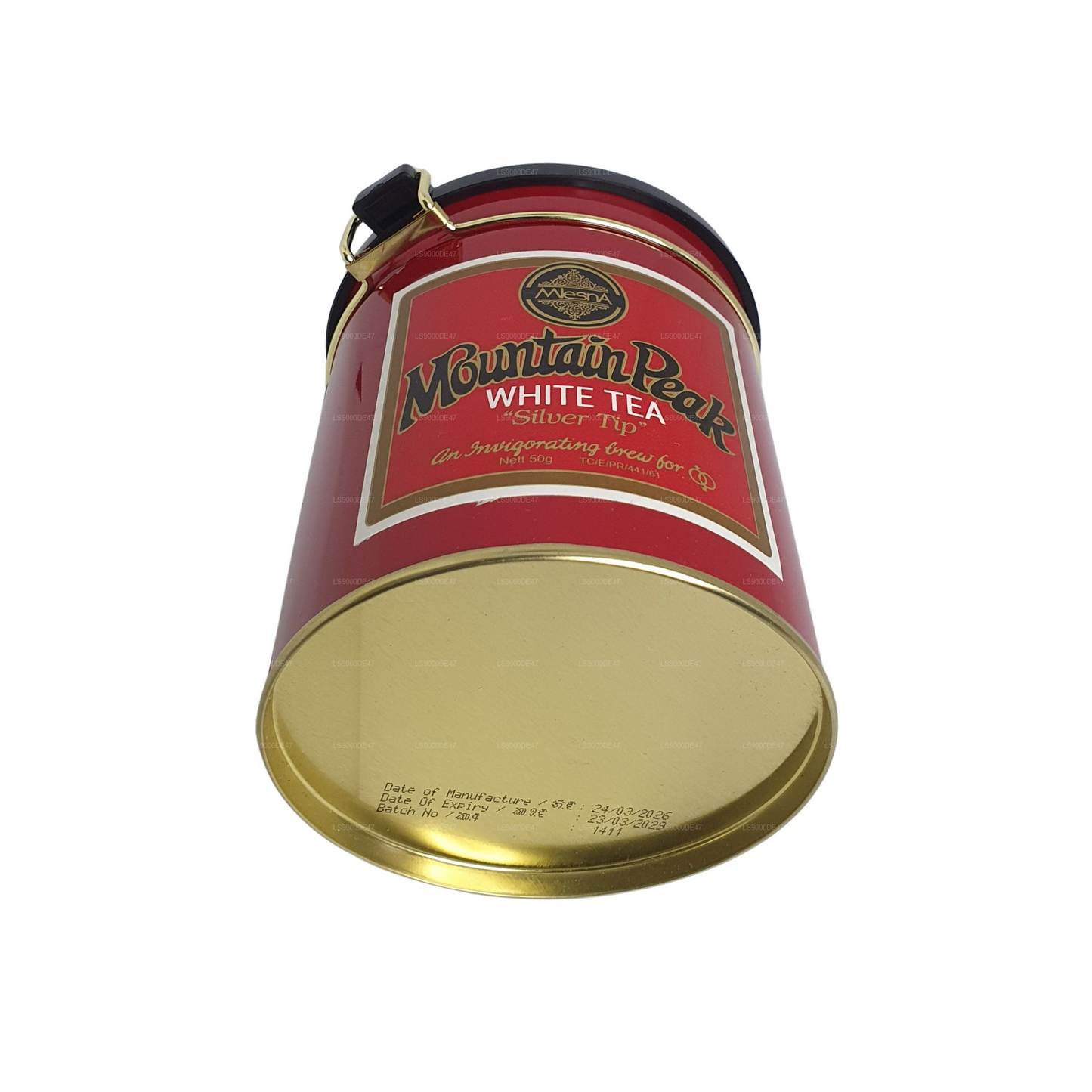 Bílý listový čaj „Silver Tip“ Mlesna Mountain Peak v kovovém boxu (50g)