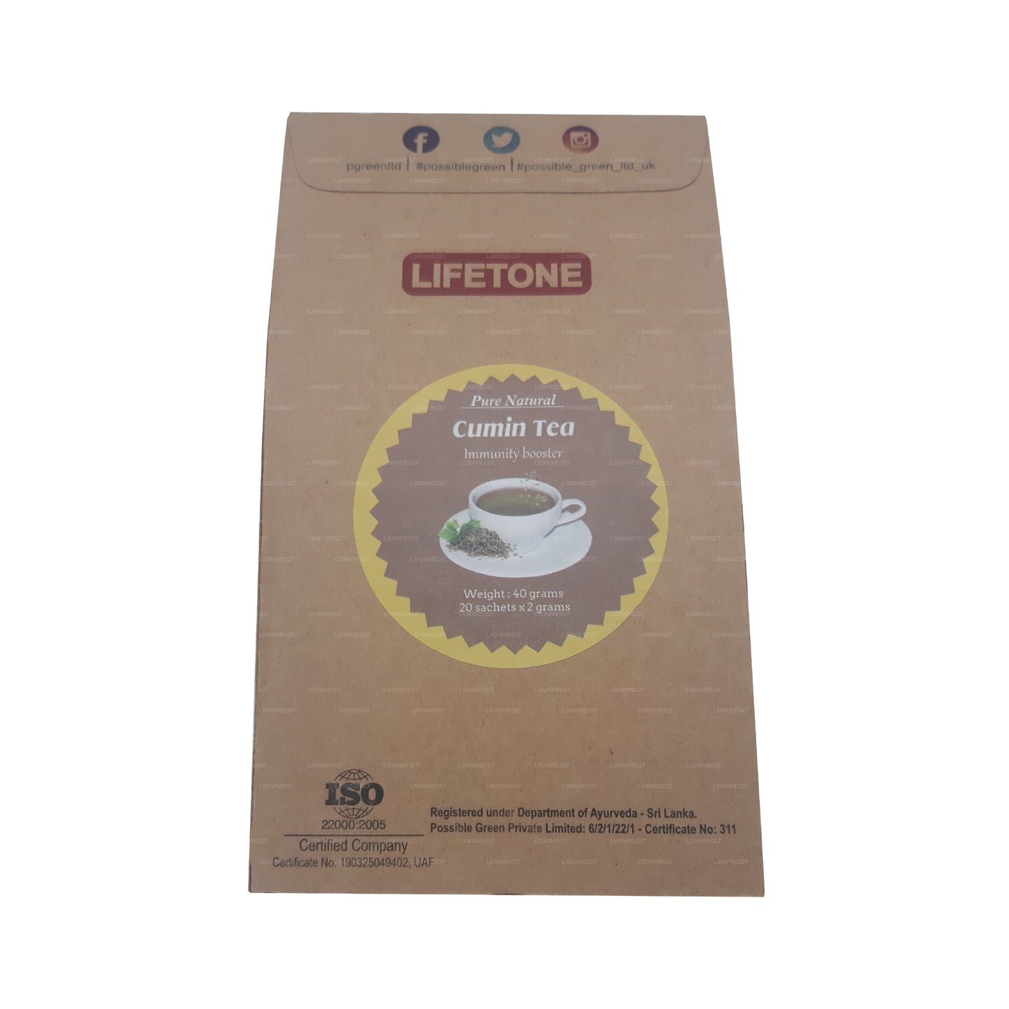 Lifetone Kimyon Çayı (40g) 20 Poşet Çay