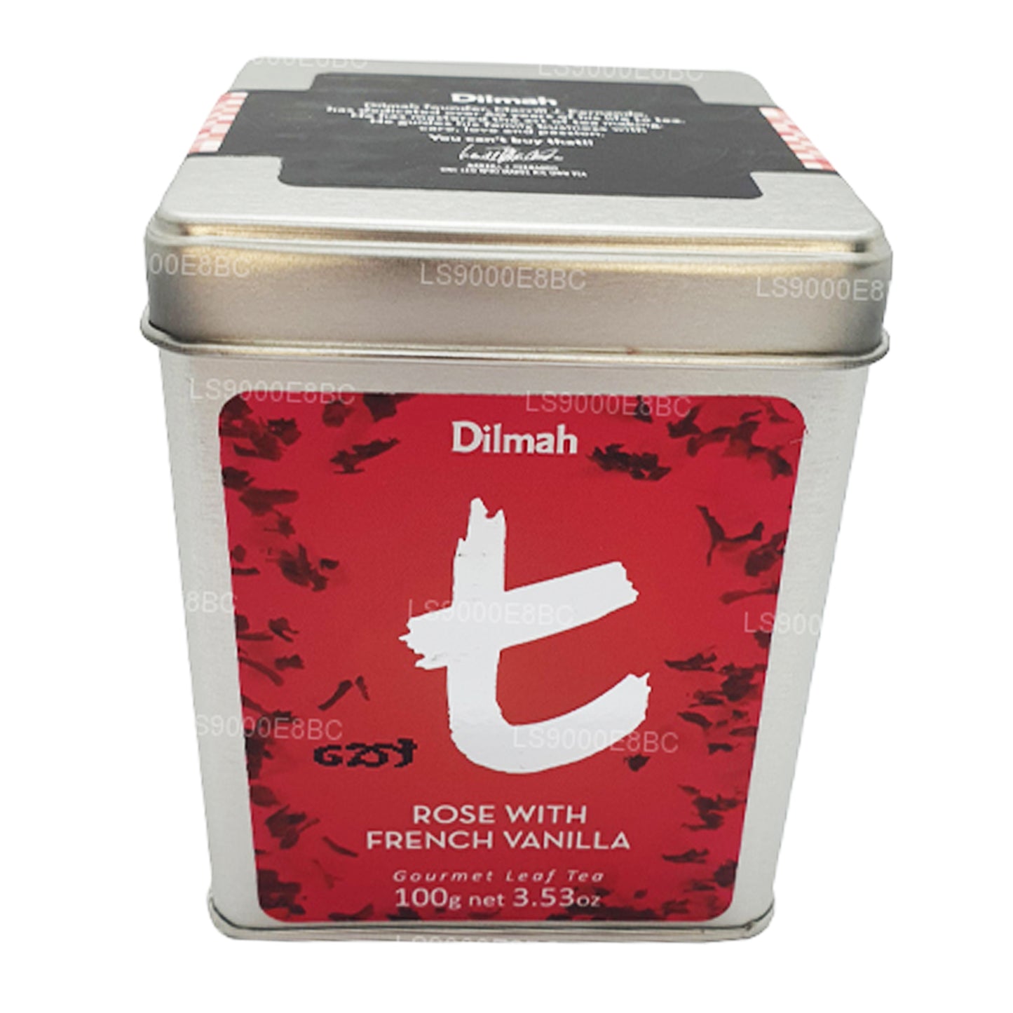 Dilmah T-serie Rose met Franse vanillethee met losse blaadjes (100 g)