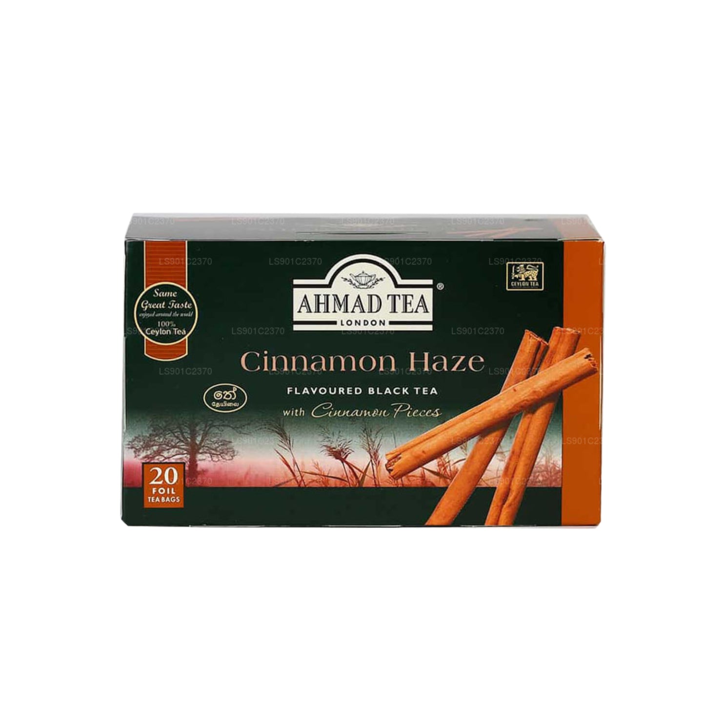 Ahmad Tea Cinnamon Haze Flavoured Black Tea 20 Foil Tea Bags (40g)