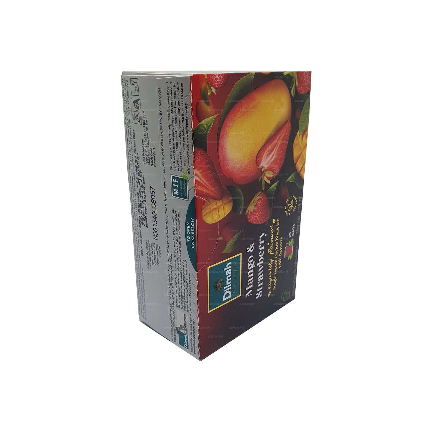 딜마 망고와 딸기 맛 차 (30g) 티백 20개