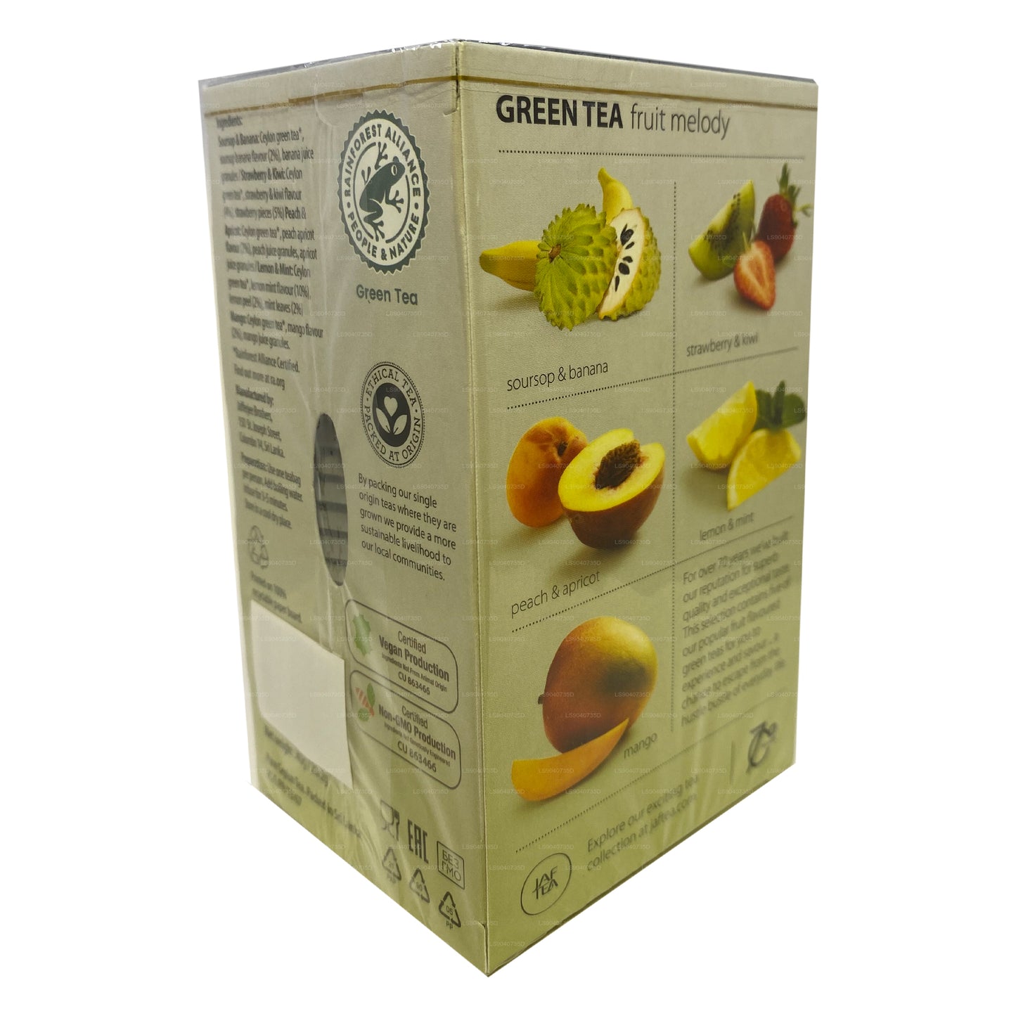 Jaf Tea Pure Green Collection Tè verde Fruit Melody (40 g) 20 bustine di tè