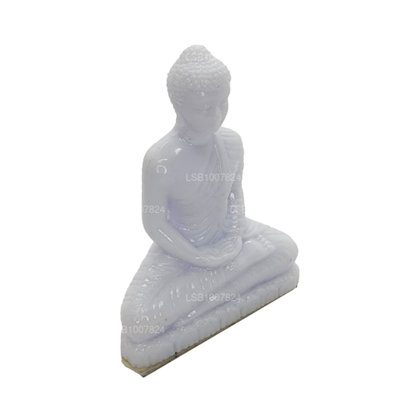 Boeddhabeeld (witte kleur) voor autodashboard (7 cm x 3 cm)