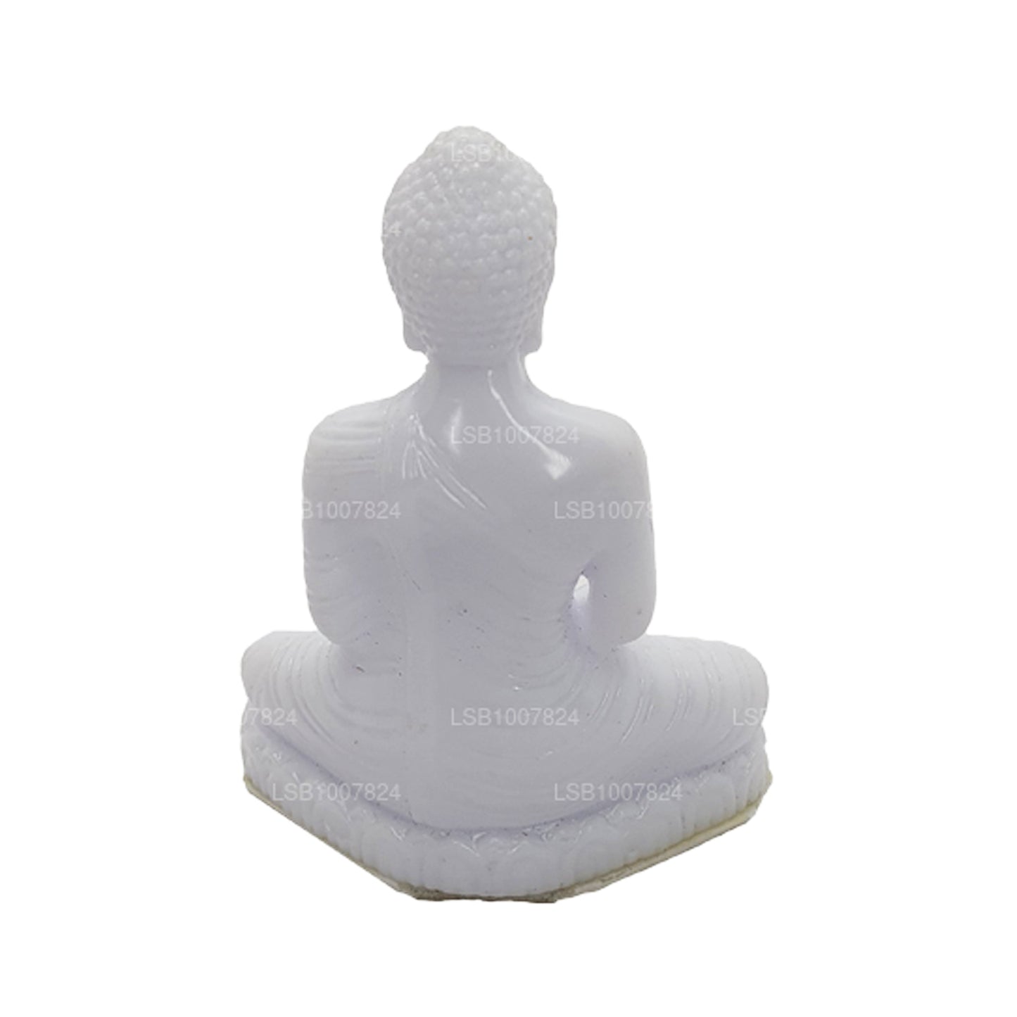 Boeddhabeeld (witte kleur) voor autodashboard (7 cm x 3 cm)