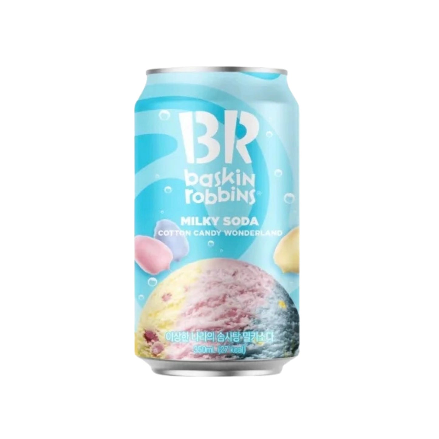बास्किन रॉबिंस कॉटन कैंडी वंडरलैंड मिल्की सोडा (350ml)