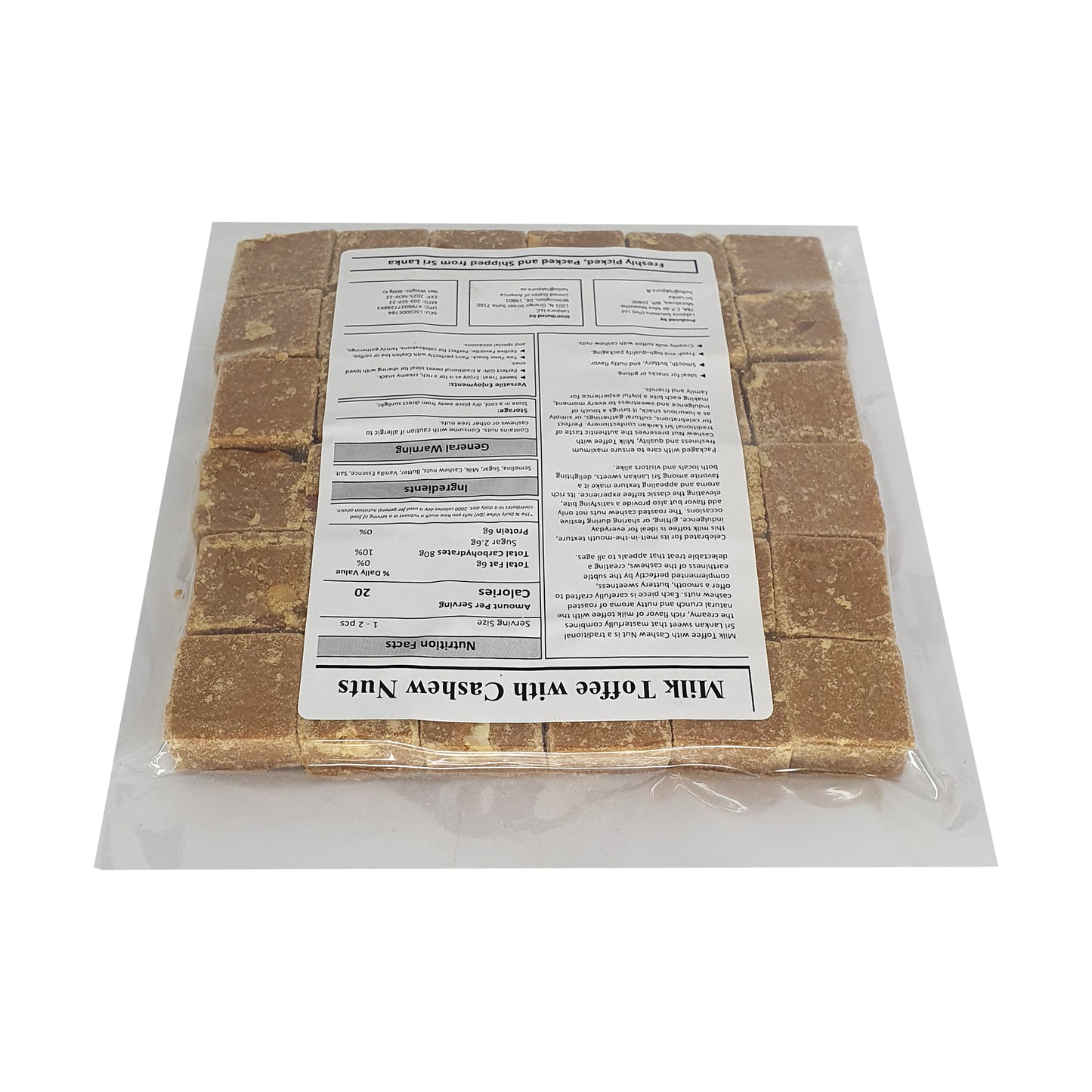Lakpura® Milk Toffee with Cashew Nuts