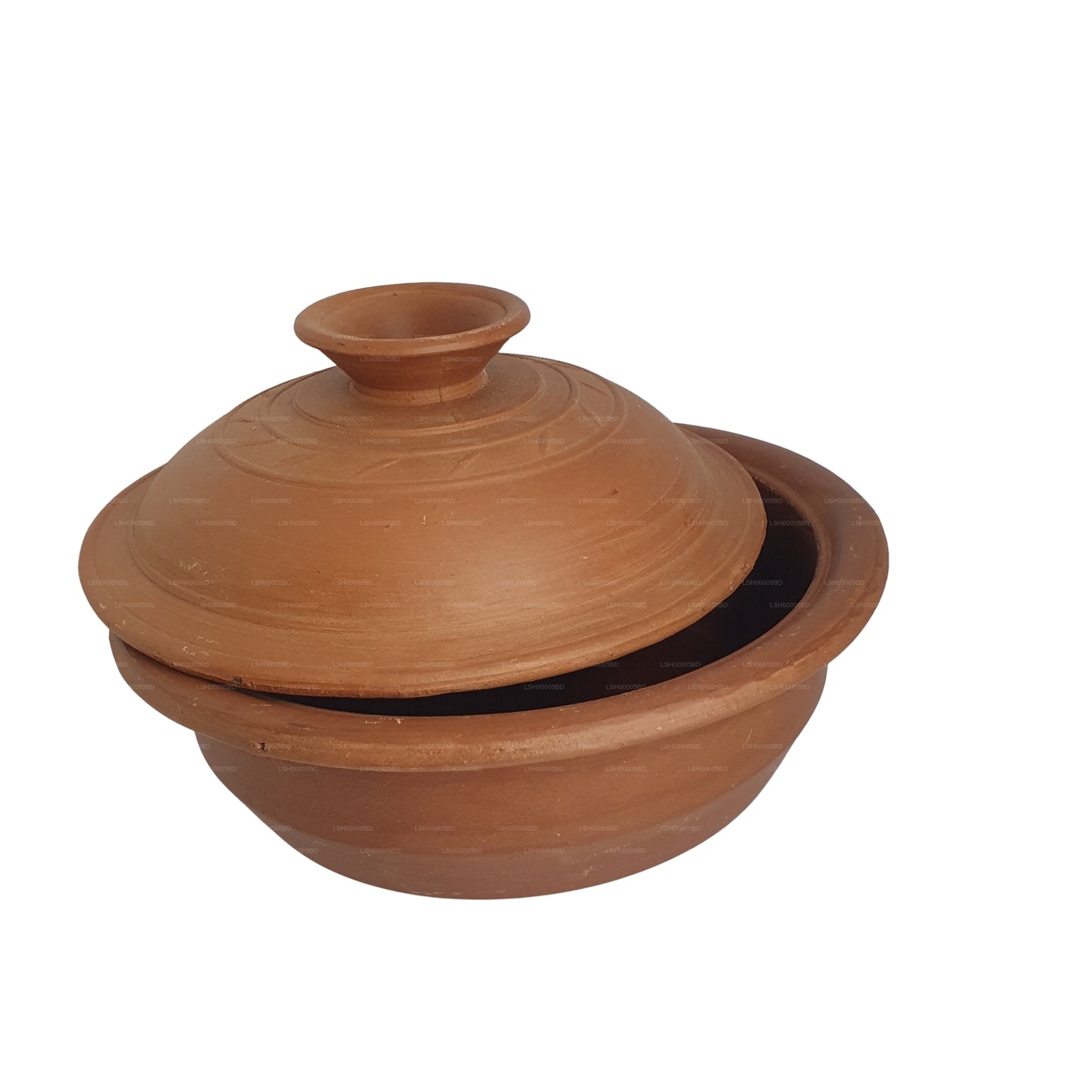 Pentola in terracotta con coperchio