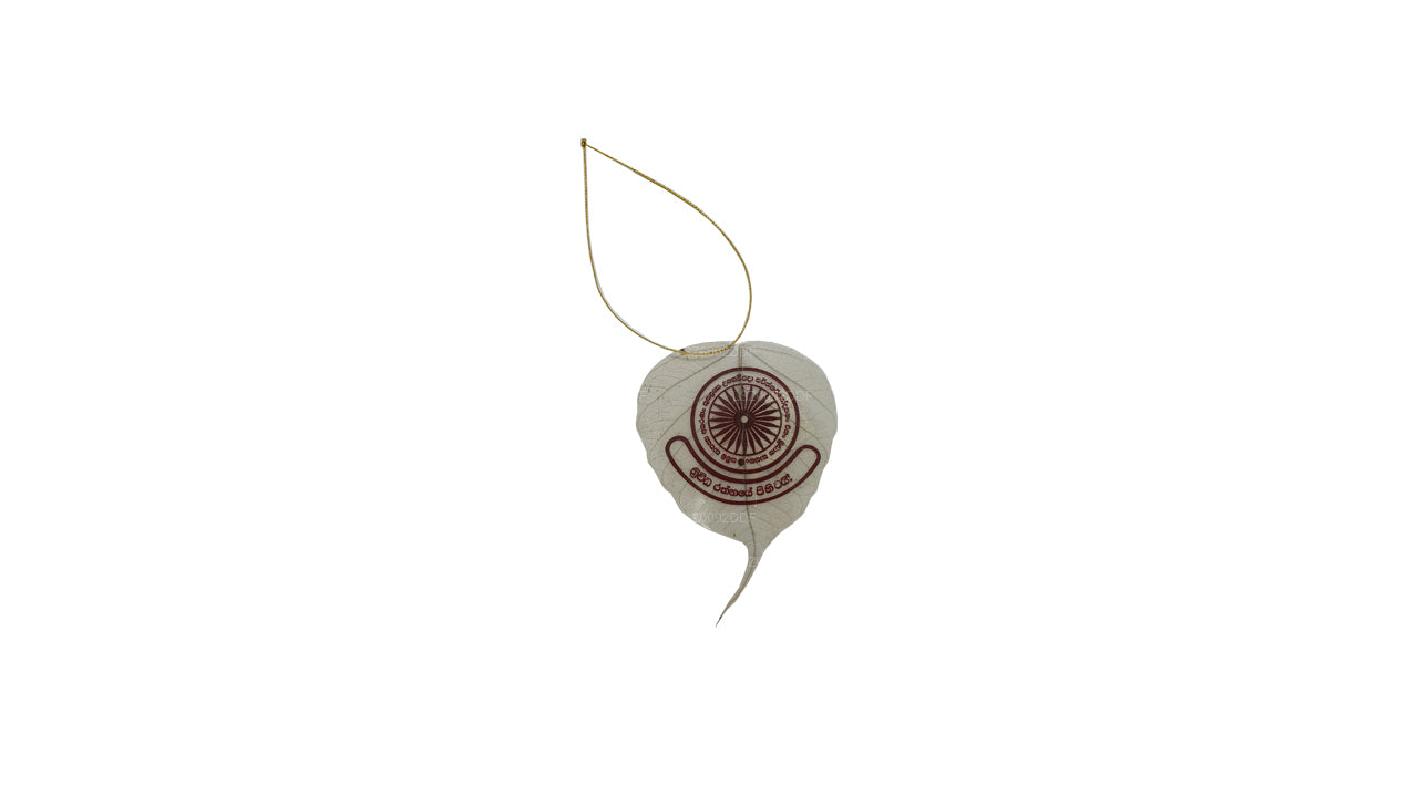 Ornamento da appendere con foglie di Bodhi naturali