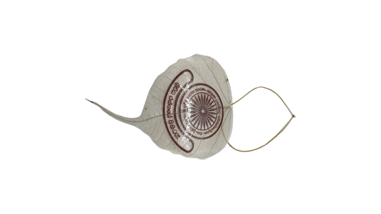 Ornamento da appendere con foglie di Bodhi naturali