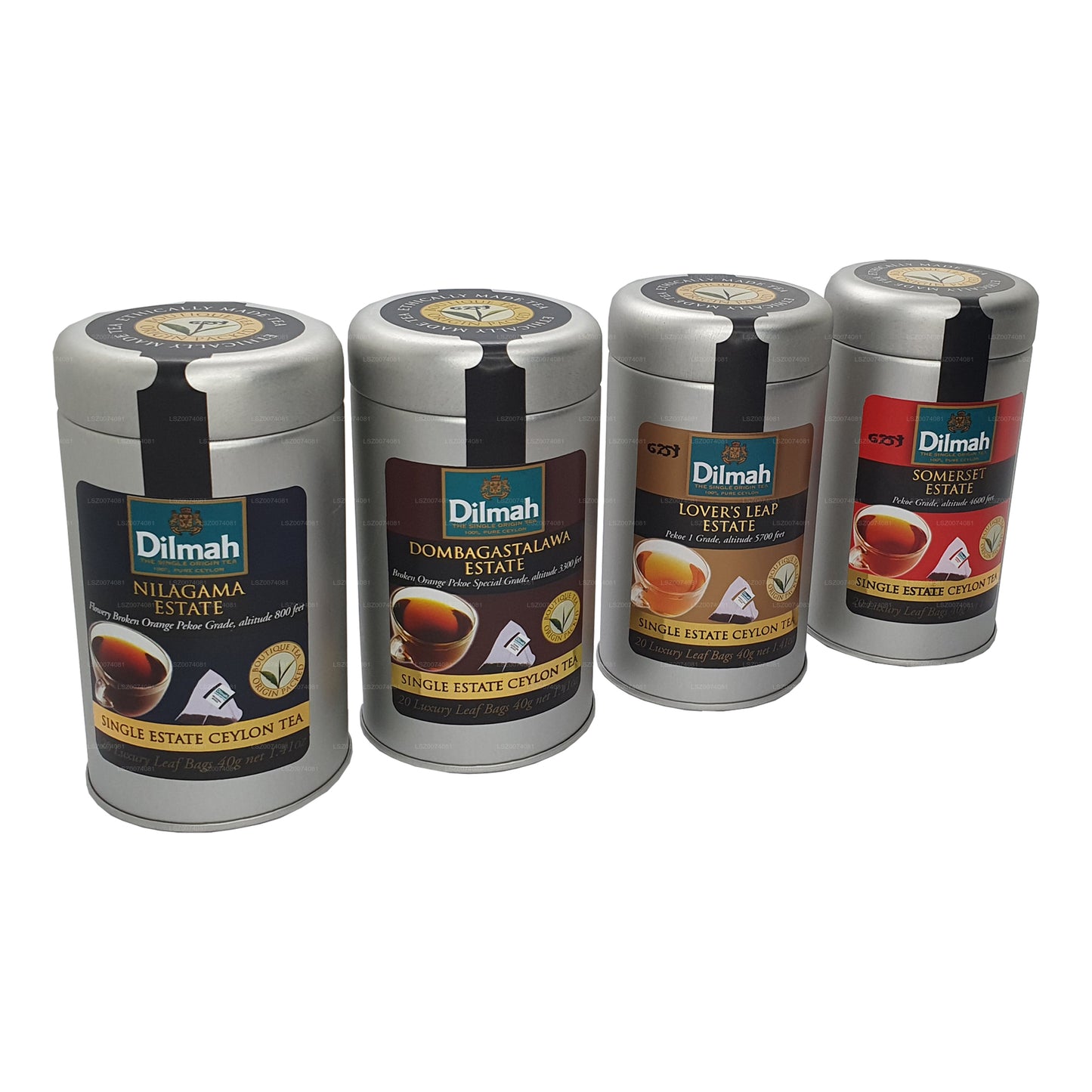 Boîte à thé Dilmah Single Estate (lot de 1)